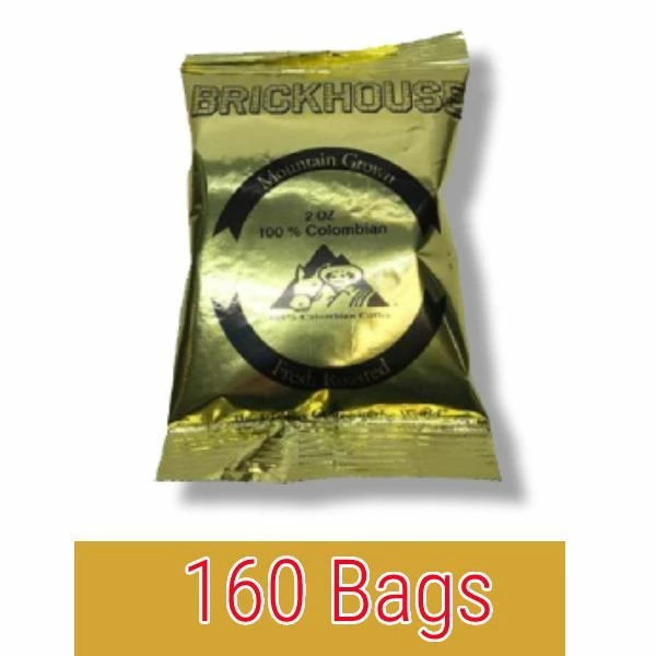 Brickhouse 100% Colombian Ground Coffee, 160/2 Oz Bags 3 Brickhouse 100% Colombian Ground Coffee, 160/2 Oz Bags