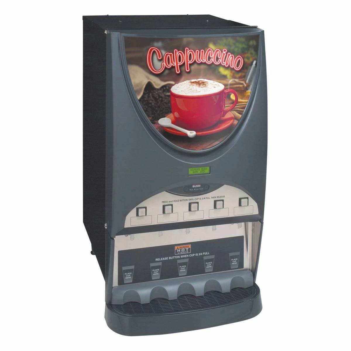 BUNN® Bunn 38100.0003 IMIX-5S+ BLK Powdered Cappuccino Dispenser With 5 Hoppers 3 BUNN® Bunn 38100.0003 IMIX-5S+ BLK Powdered Cappuccino Dispenser With 5 Hoppers