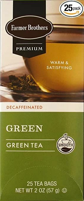 Farmer Brothers Premium: Decaf Green Tea, 6/25 Ct Tea Boxes 5 Farmer Brothers Premium: Decaf Green Tea, 6/25 Ct Tea Boxes - Image 3