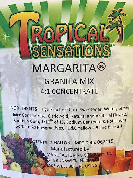 Tropical Sensations - Margarita Granita Mix, 1 Bottle 64 Oz 5 Tropical Sensations - Margarita Granita Mix, 1 Bottle 64 Oz - Image 3