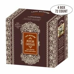Cafe Mexicano Mexican Chocolate Coffee KCups, 4/18ct (Total 72 Cups)