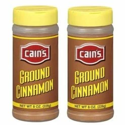 Cain's Ground Cinnamon (2 Bottle/8 Oz Each)