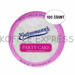 Entenmann's Party Cake Flavored Coffee Single Serve Cups For Keurig K-Cup Brewer, 100 Count