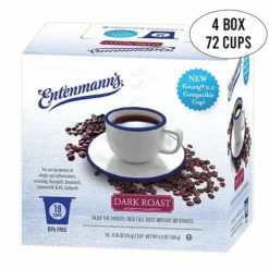 Entenmann's Single Serve Coffee, Dark Roast,4/18 (72 Count)