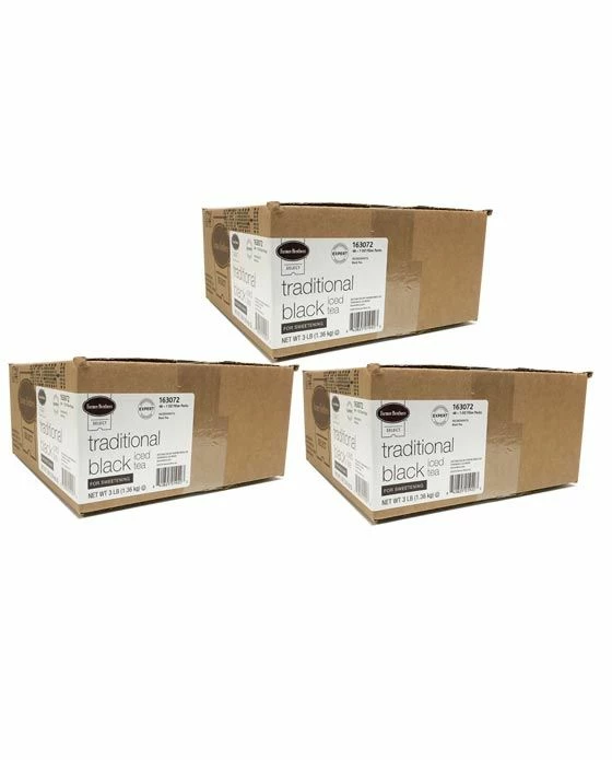 Farmer Brothers Black Iced Tea For Sweetening, 3 Boxes - 48/1 Oz 3 Farmer Brothers Black Iced Tea For Sweetening, 3 Boxes - 48/1 Oz