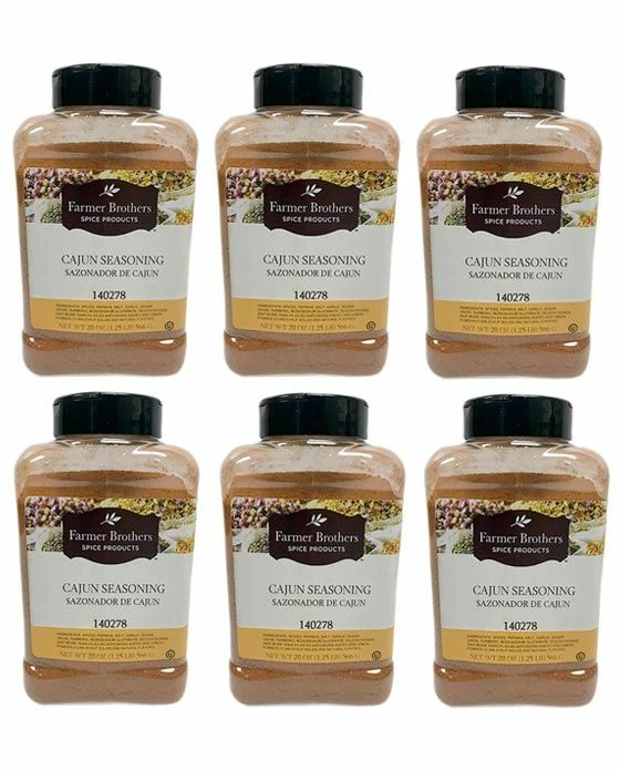 Farmer Brothers Cajun Seasoning (6 Bottles/1.25 Lb Ea.) 3 Farmer Brothers Cajun Seasoning (6 Bottles/1.25 Lb Ea.)