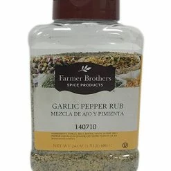 Farmer Brothers Garlic Pepper Rub (1 Bottle/1.5 Lb)