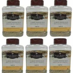 Farmer Brothers Garlic Pepper Rub (6 Bottles/1.5 Lb Ea.)