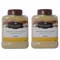 Farmer Brothers Granulated Garlic (2 Bottles/1.5 Lb Ea.)