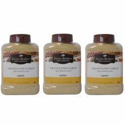 Farmer Brothers Granulated Garlic (3 Bottles/1.5 Lb Ea.)