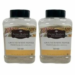 Farmer Brothers Ground White Pepper (2 Bottles/1 Lb 2 Oz Ea.)