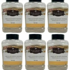 Farmer Brothers Ground White Pepper (6 Bottles/1 Lb 2 Oz Ea.)