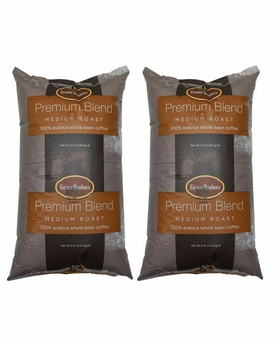Farmer Brothers Medium Roast 100% Arabica Bean (2 Bags/5 Lbs Ea.) 3 Farmer Brothers Medium Roast 100% Arabica Bean (2 Bags/5 Lbs Ea.)