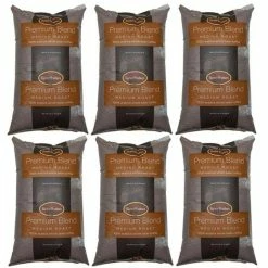 Farmer Brothers Medium Roast 100% Arabica Bean (6 Bags/5 Lbs Ea.)