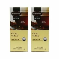 Farmer Brothers Premium: Chai Spice Hot Tea, 2/25 Ct Tea Boxes