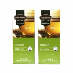 Farmer Brothers Premium: Green Tea, 2/25 Ct Tea Boxes