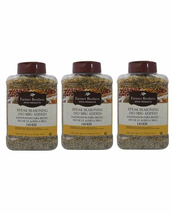 Farmer Brothers Steak Seasoning (3 Bottles/28 Oz Ea.) 3 Farmer Brothers Steak Seasoning (3 Bottles/28 Oz Ea.)