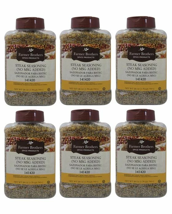 Farmer Brothers Steak Seasoning (6 Bottles/28 Oz Ea.) 3 Farmer Brothers Steak Seasoning (6 Bottles/28 Oz Ea.)