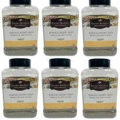 Farmer Brothers Whole Celery Seed (6 Bottles/1 Lb Ea.)
