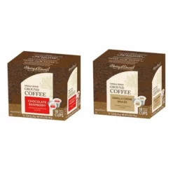 Harry & David Coffee Combo,Chocolate Raspberry, Vanilla Creme Brulee 2/18 Ct Boxes
