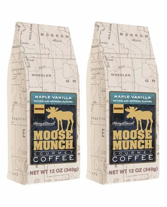 Harry & David Maple Vanilla Moose Munch Gourmet Coffee 2 Bags 3 Harry & David Maple Vanilla Moose Munch Gourmet Coffee 2 Bags