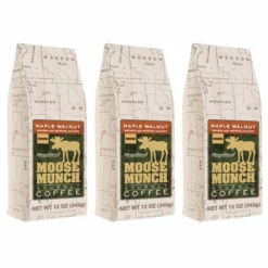 Harry & David Moose Munch Maple Walnut Ground Gourmet Coffee 3 Bags