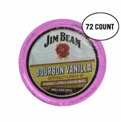 Jim Beam Bourbon Vanilla K-cup Single Serve Coffee, 72 Count