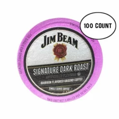 Jim Beam Dark Roast Single Serve Coffee, 100 Count Keurig 2.0 Compatible