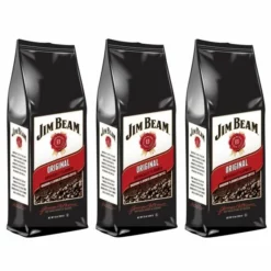 Jim Beam Original Bourbon Flavored Ground Coffee, 3 Bags (12 Oz Ea.)