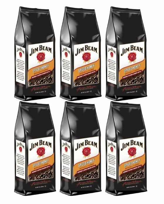 Jim Beam Spiced Honey Bourbon Flavored Ground Coffee, 6 Bags (12 Oz Ea.) 3 Jim Beam Spiced Honey Bourbon Flavored Ground Coffee, 6 Bags (12 Oz Ea.)