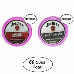 Jim Beam Dark Roast Bourbon 30 Cups & OriginalSingle Serve Cups, 30 Cups