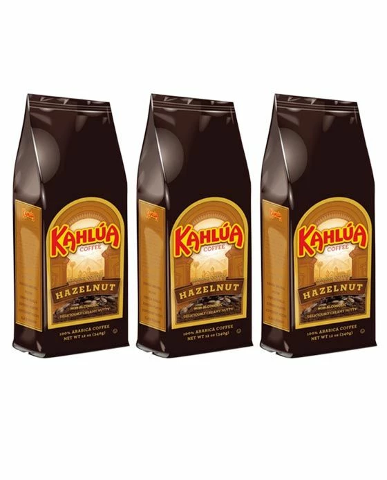 Kahlua Hazelnut Gourmet Ground Coffee (3 Bags/12 Oz) 3 Kahlua Hazelnut Gourmet Ground Coffee (3 Bags/12 Oz)
