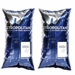Metropolitan European Espresso Whole Bean - 2 Bags/2 Lbs Ea.