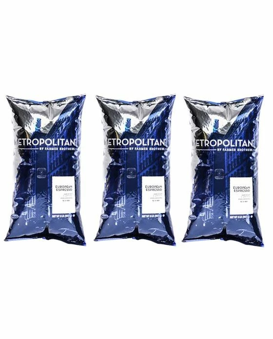 Metropolitan European Espresso Whole Bean - 3 Bags/2 Lbs Ea. 3 Metropolitan European Espresso Whole Bean - 3 Bags/2 Lbs Ea.