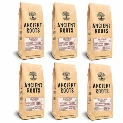Ancient Roots Hazelnut Medium Roast Flavored Mushroom Ground Coffee 6/12 Oz Bags