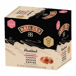 Baileys Bailey's, Hazelnut Irish Cream Flavored Coffee, 18 Single Serve Cups