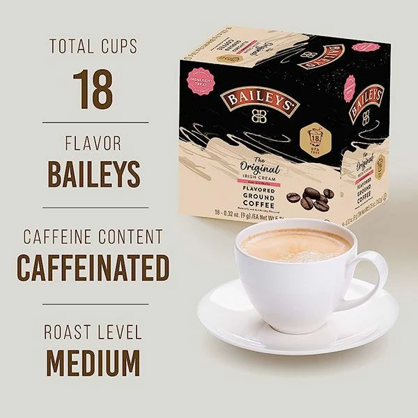 Baileys Bailey's, The Original Irish Cream Flavored Coffee, 18 Single Serve Cups 4 Baileys Bailey's, The Original Irish Cream Flavored Coffee, 18 Single Serve Cups - Image 2