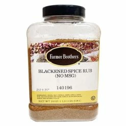 Farmer Brothers Blackened Spice Rub (No MSG), 1 Lb 3 Oz