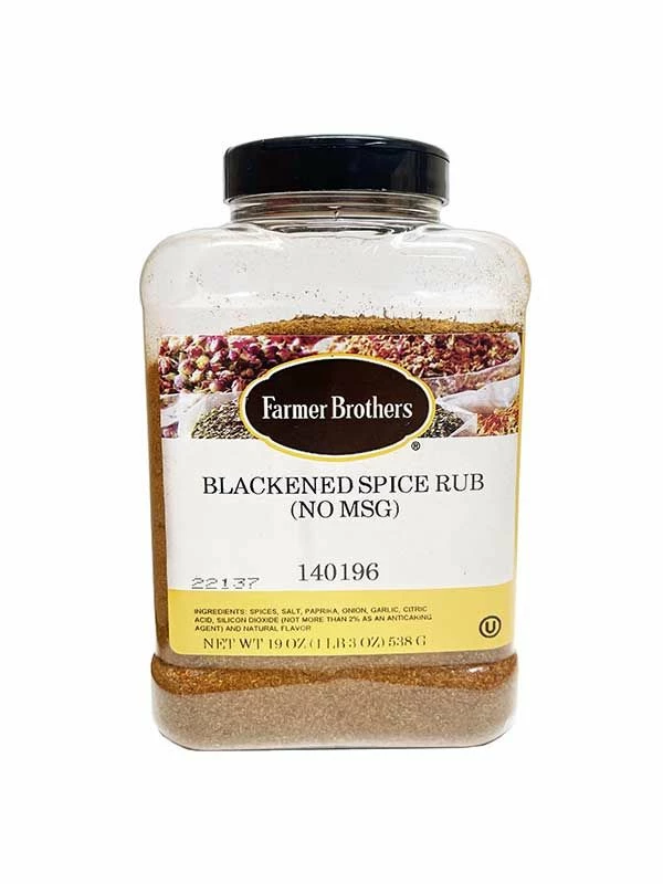 Farmer Brothers Blackened Spice Rub (No MSG), 1 Lb 3 Oz 3 Farmer Brothers Blackened Spice Rub (No MSG), 1 Lb 3 Oz