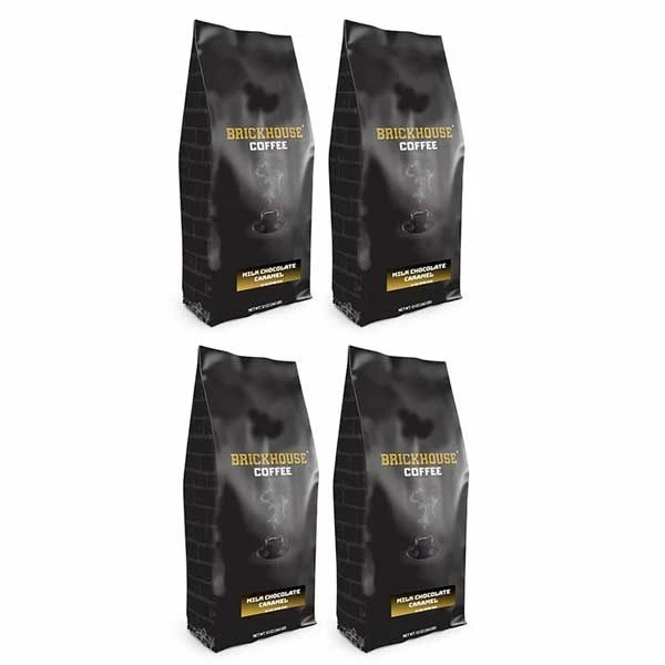 Brickhouse Ground Coffee, Milk Chocolate Caramel, 4/12 Oz Bags 3 Brickhouse Ground Coffee, Milk Chocolate Caramel, 4/12 Oz Bags