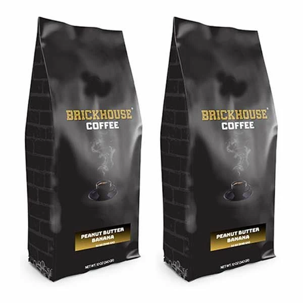 Brickhouse Ground Coffee, Peanut Butter Banana, 2/12 Oz Bags 3 Brickhouse Ground Coffee, Peanut Butter Banana, 2/12 Oz Bags