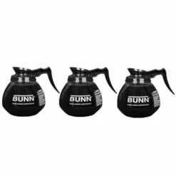 BUNN® BUNN 64oz Blk Hndl Glass Decanter (3pk)