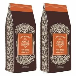 Cafe Mexicano Ground Coffee, Mexican Cinnamon, 1 Lb Bag (2 Pack)