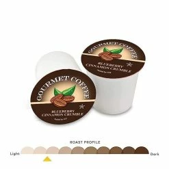 Caffe Noir Gourmet Coffee Blueberry Cinnamon, Single Serve Beverage Cups, 6 Box 12 Count Each -coffee Sales Store caffenoirbluberry 1