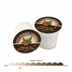 Caffe Noir Gourmet Coffee Chocolate Peanut Butter, Single Serve Beverage Cups, 6 Box 12 Count Each -coffee Sales Store caffenoirchocolatepeanutbutter