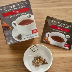 China Mist - Chai Organic Black Full Leaf Tea Sachet, 2 Boxes 15 Count Each -coffee Sales Store china mist chai organic black full leaf tea sachet 15 count box 1 1