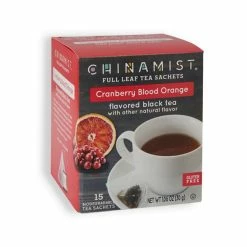 China Mist - Cranberry Blood Orange Organic Black Full Leaf Tea Sachet, 6 Boxes 15 Count Each -coffee Sales Store china mist cranberry blood orange organic black full leaf tea sachet 15 count 3
