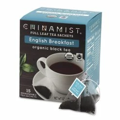 China Mist - English Breakfast Organic Black Full Leaf Tea Sachet, 4 Boxes 15 Count Each -coffee Sales Store china mist english breakfast organic black full leaf tea sachet 15 cnt 1box 1 1
