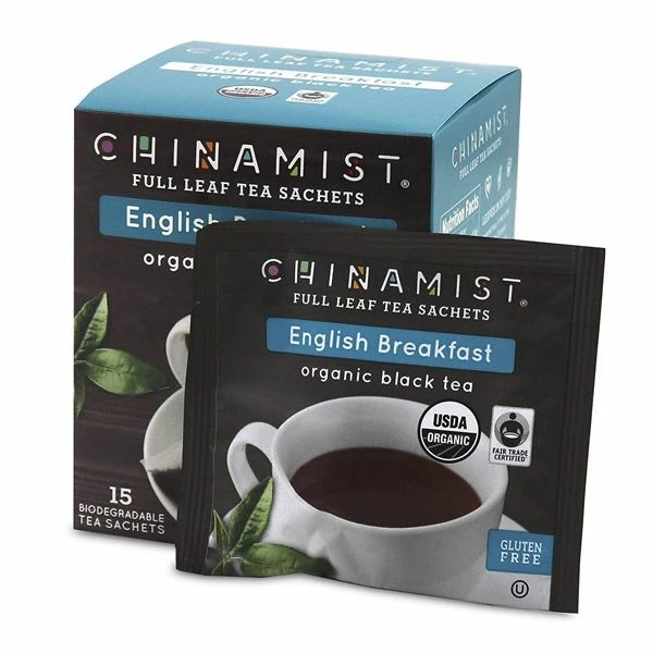 China Mist - English Breakfast Organic Black Full Leaf Tea Sachet, 2 Boxes 15 Count Each - Biodegradable And Individually Wrapped 5 China Mist - English Breakfast Organic Black Full Leaf Tea Sachet, 2 Boxes 15 Count Each - Biodegradable And Individually Wrapped - Image 3