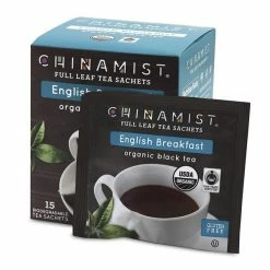 China Mist - English Breakfast Organic Black Full Leaf Tea Sachet, 15 Count Box - Biodegradable And Individually Wrapped (6 Pack) -coffee Sales Store china mist english breakfast organic black full leaf tea sachet 15 cnt box 1 1 1